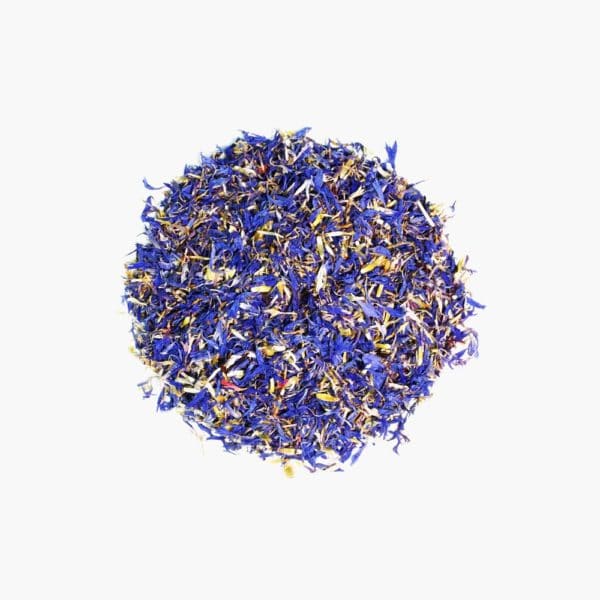 Mélange de fleurs de bleuet bleu jaune