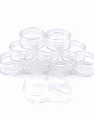 Lip balm jar transparent