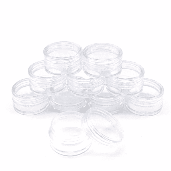 Lip balm jar transparent