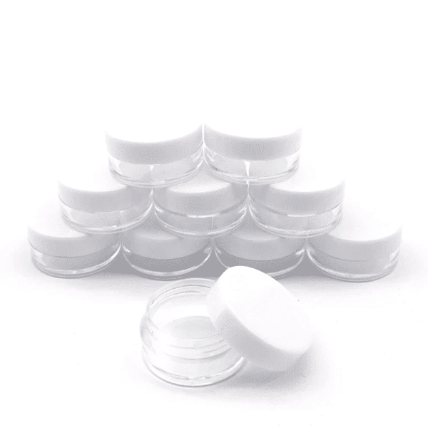 Lip balm jar white