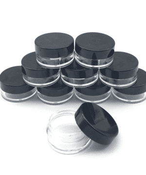 Lip balm jar black