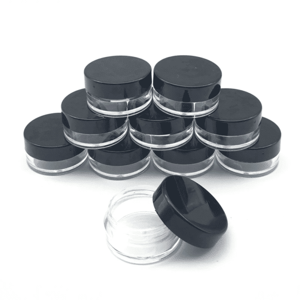 Lip balm jar black