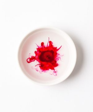 Tinte a base de agua rosa