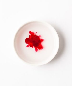 Tinte a base de agua rojo