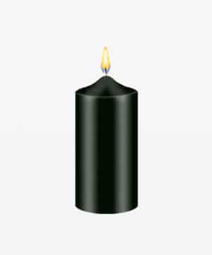 Black candle dye