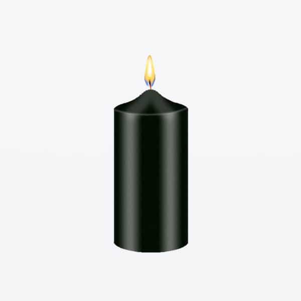 Black candle dye