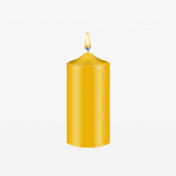 Tinte amarillo dorado para velas