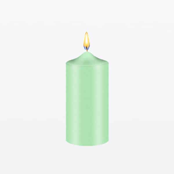 Pastel green candle dye