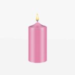 Pastel pink candle dye