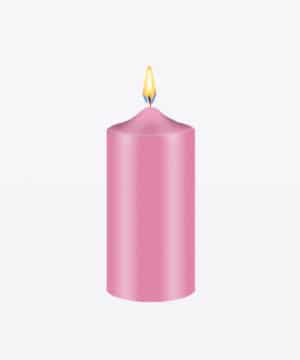 Pastel pink candle dye