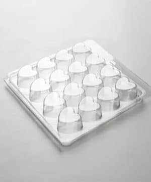 Wax Melt Mould Hearts - 16 Wax Melts