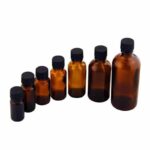 Amber Fles van Glas met Verzegelde Druppel Dop