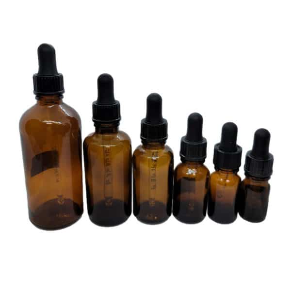 Braunglasflasche mit versiegelter Pipettenkappe - 10 ml