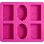 Rettangolo e ovale Design Soap Mould 6 saponi