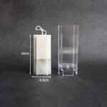 Moule à bougie double à nervures d'angle - 10 x 4,5 cm