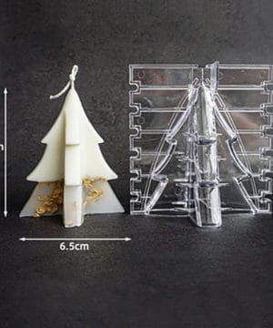 Kerstboom Kaars Mal - 8.5 x 6.5 cm