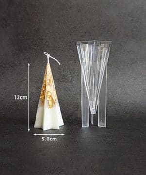 Pyramid candle mould -12 x 5.8 cm