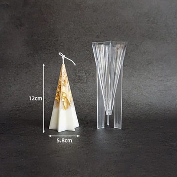 Pyramid candle mould -12 x 5.8 cm