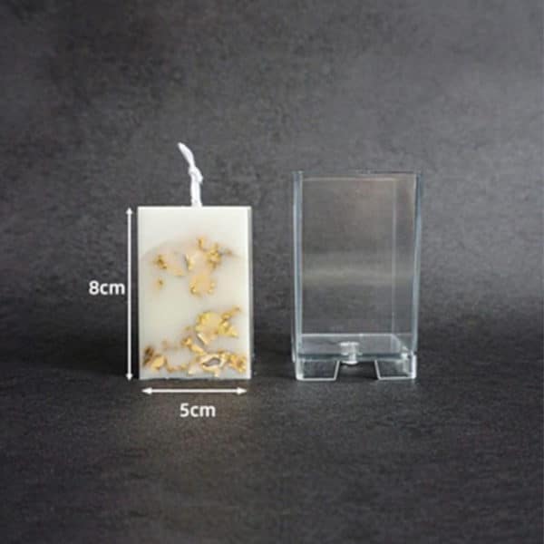 Square candle mould - 8 x 5 cm