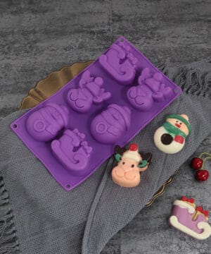 Snowman Sledge Moose Soap Template