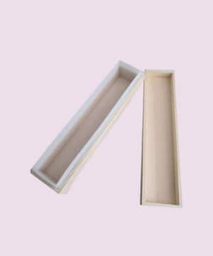 Stampo di legno per sapone 43 cm con rivestimento in silicone - 2,8 kg