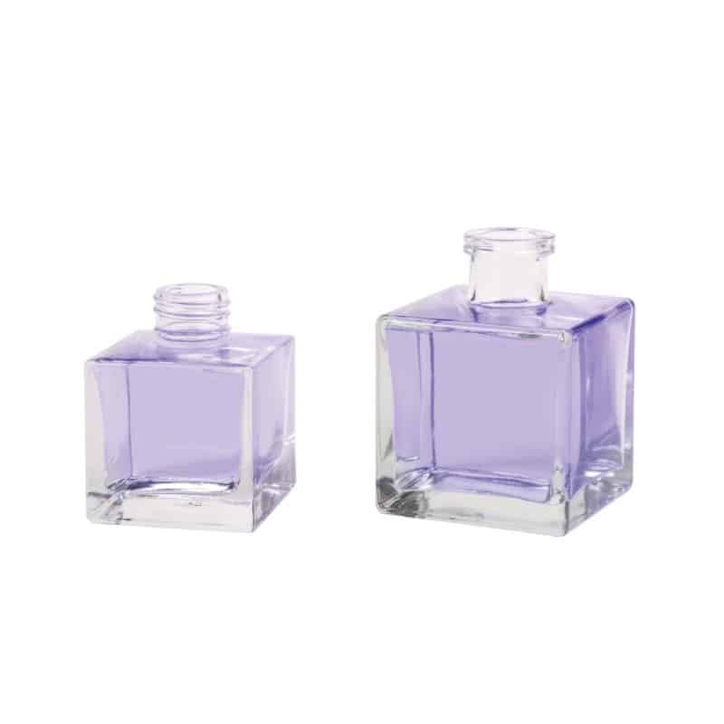 100ml & 200ml leere runde form Duft glas diffusor flasche & Aromatherapie  flaschen mit alumite kreis