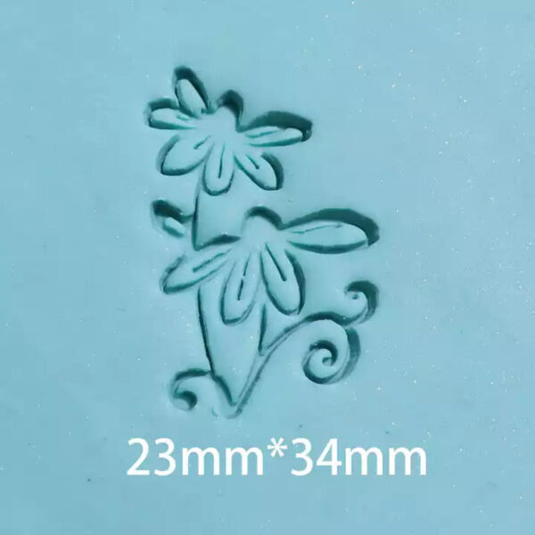 Twee Bloemen Zeepstempel