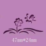 Tampon à savon Fleur et Papillon