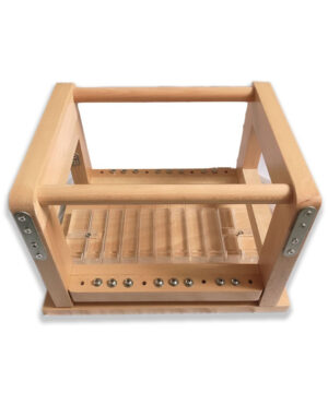 Mesa de madera para cortar jabón