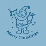 Santa Merry Christmas Soap Stamp