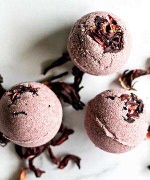 Recette Bombe de bain à l'hibiscus