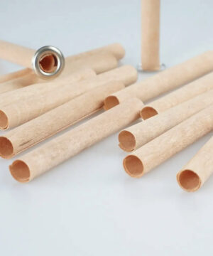 Wooden Candle Wick Round Tube