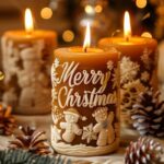 Stampo per candele con pupazzo di neve di Buon Natale