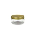 Pot Transparant Aluminium Goud 100 ml