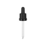 Glazen Druppel Pipet Zwart/Zwart DIN 18