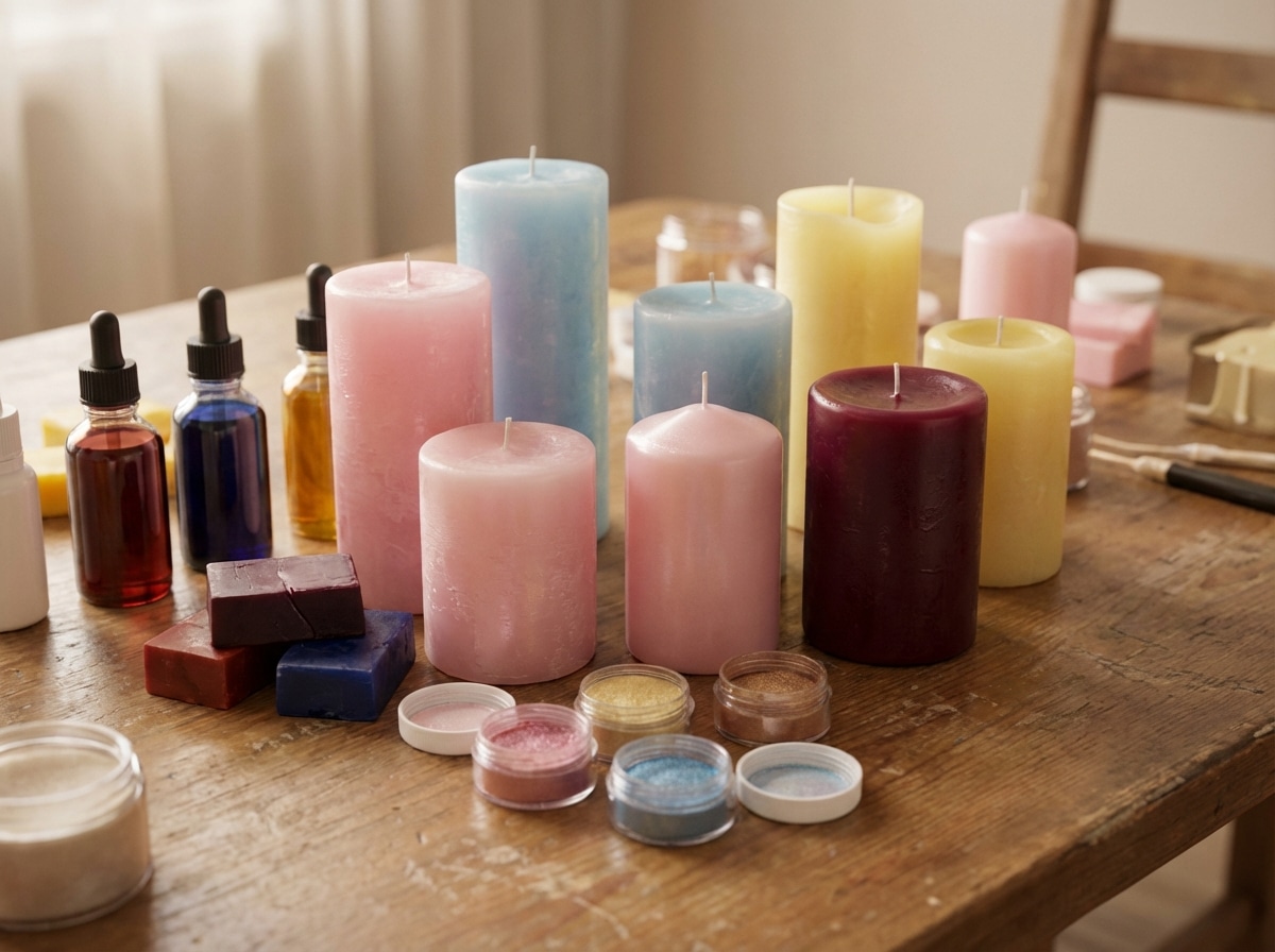 Kaarsen kleuren: van kleurstof kiezen tot problemen oplossen