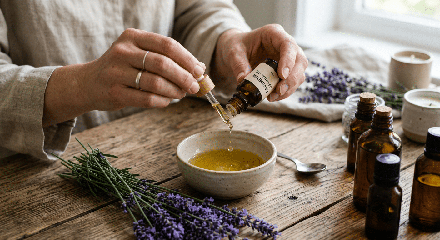 Lavendelolie mengen DIY cosmetica