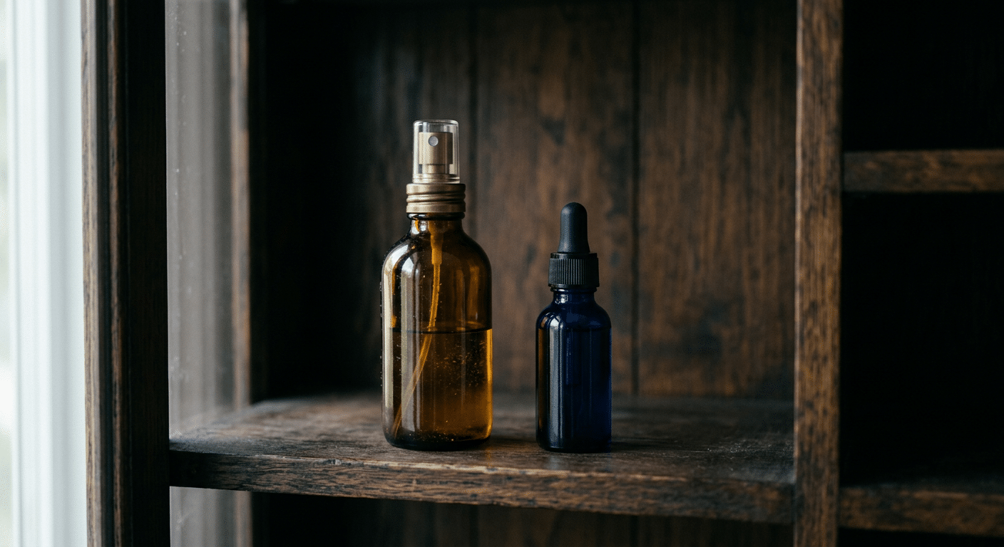 Amber parfumflesjes donker