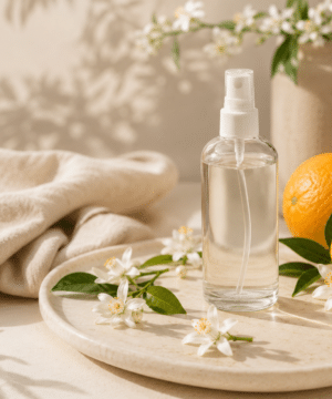 Receta de un spray facial refrescante de neroli