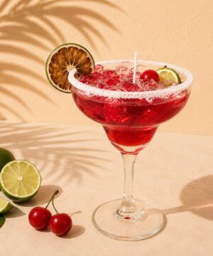 Vela aromática de margarita de cereza y lima – Receta para hacerla tú mismo