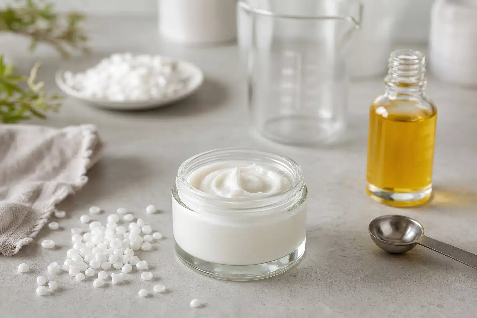 Zelfgemaakte crème maken