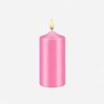 Roze kaars kleurstof