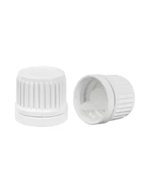Druppel Dop wit DIN 18 mm met garantiesluiting (OV)