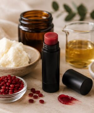 Receta de bálsamo labial rojo en barra