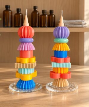 Jenga-Kerzen-Form