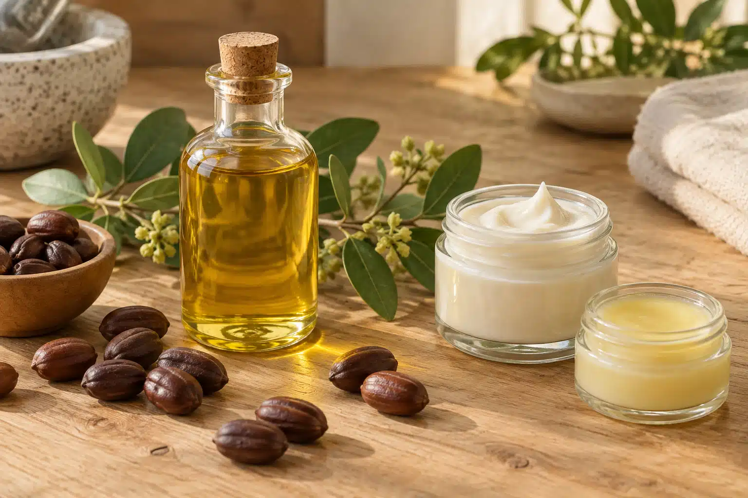 Jojoba-olie voor cosmetica
