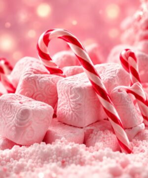 Geurolie - Roze Marshmallows & Zuurstokjes